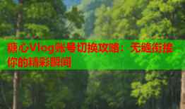 糖心Vlog账号切换攻略：无缝衔接你的精彩瞬间
