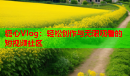 糖心Vlog：轻松创作与无限观看的短视频社区