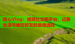 糖心Vlog：视频社交新平台，记录生活与结交好友的最佳选择