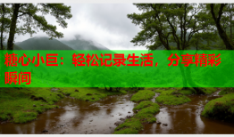 糖心小巨：轻松记录生活，分享精彩瞬间
