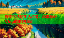 探索恬恬的生活点滴，尽享糖心Vlog的美好瞬间