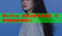 糖心Vlog：轻松记录生活点滴，分享你的精彩瞬间(2)