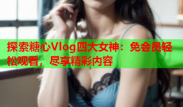 探索糖心Vlog四大女神：免会员轻松观看，尽享精彩内容