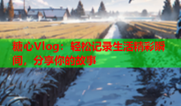 糖心Vlog：轻松记录生活精彩瞬间，分享你的故事