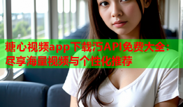 糖心视频app下载汅API免费大全：尽享海量视频与个性化推荐