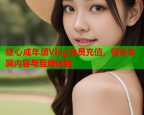 糖心成年版Vlog会员充值，畅享专属内容与互动体验