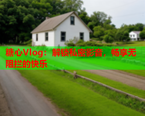 糖心Vlog：解锁私密影音，畅享无阻拦的快乐